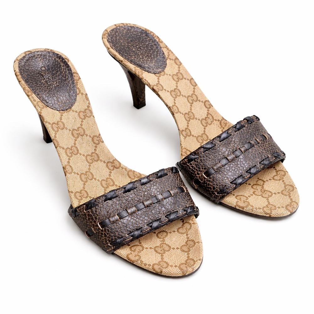 Gucci Black and Brown Heels